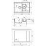 Кухонная мойка LEMARK RAMZA 760 антрацит 9910037