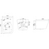 Сет: Инсталляция LEMARK PENEDA EXPERT + кнопка смыва BIT чёрный матовый + унитаз FLOREX чёрный матовый 100122236