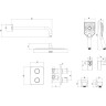 Смеситель LEMARK YETI LM7849С термостатический для душа встраиваемый LM7849C